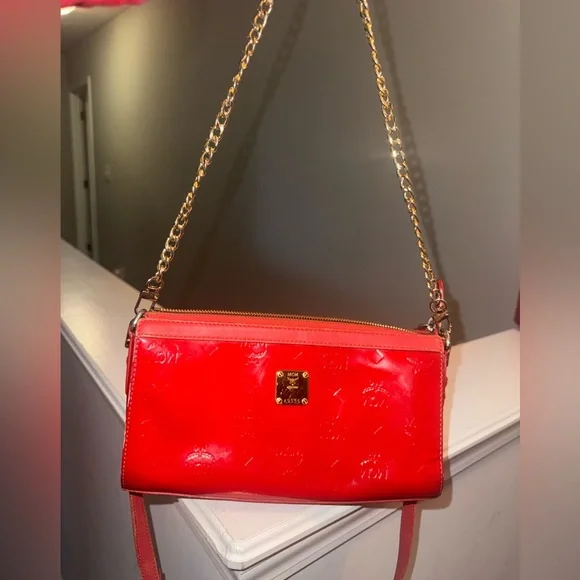 MCM Patent Leather Shoulder/Crossbody - Picture 1 of 16